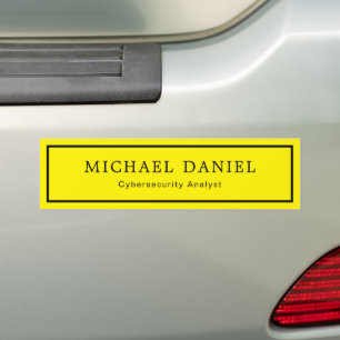 Adesivo Para Carro Nome Personalizado e Título Profissional Personali