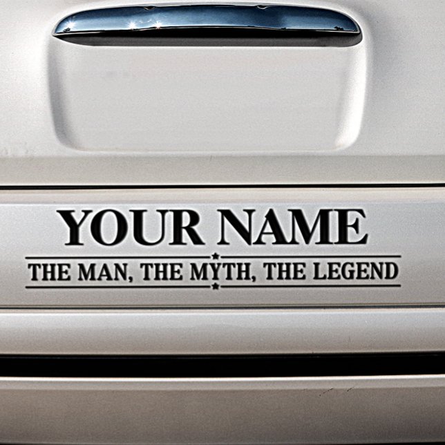 Adesivo Para Carro Nome Personalizado O Homem O Mito A Legenda (Criador carregado)