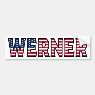 Adesivo Para Carro Nome Werner Vorname USA Aufkleber Sticker Auto