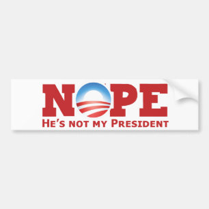 Adesivo Para Carro Nope anti-obama nobama