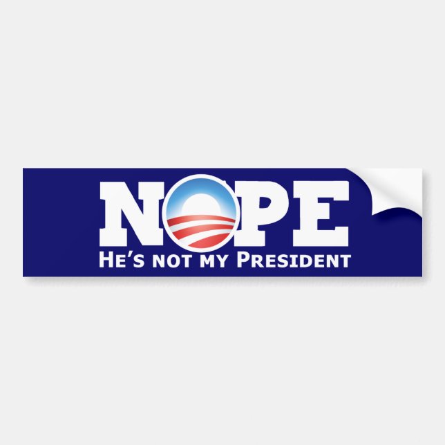 Adesivo Para Carro Nope nobama (Frente)