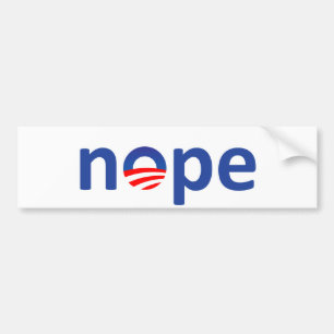 Adesivo Para Carro Nope Obama