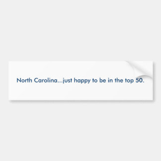 Adesivo Para Carro North Carolina… apenas feliz estar nos 50.