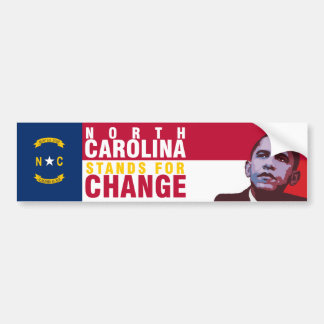Adesivo Para Carro North Carolina representa a mudança - autocolante