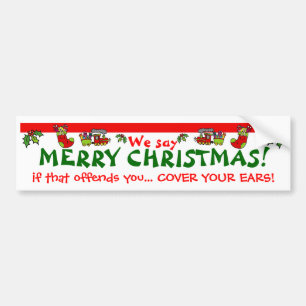 Adesivo Para Carro Nós dizemos o FELIZ NATAL!