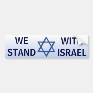 Adesivo Para Carro Nós estamos com Israel