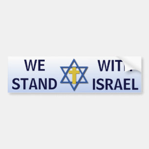 Adesivo Para Carro Nós estamos com Israel