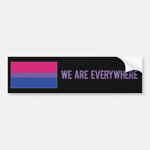 Adesivo Para Carro Nós estamos em toda parte a etiqueta (bissexual)