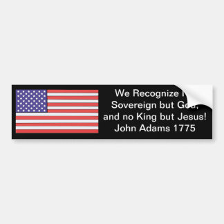 Adesivo Para Carro Nós não reconhecemos nenhum soberano mas deus, e