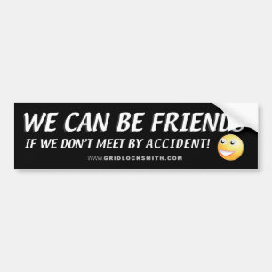 ADESIVO PARA CARRO NÓS PODEMOS SER FRIENDS-SMILEY