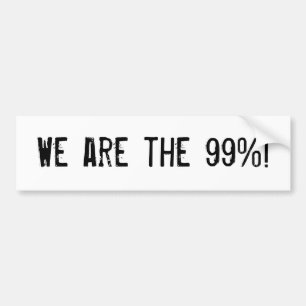 Adesivo Para Carro Nós somos os 99%!