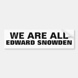 Adesivo Para Carro NÓS SOMOS TODO O EDWARD SNOWDEN - autocolante no