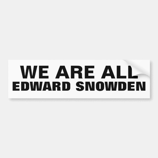 Adesivo Para Carro NÓS SOMOS TODO O EDWARD SNOWDEN - autocolante no (Frente)