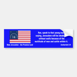 Adesivo Para Carro Nova Jerusalém - Terra Promessa