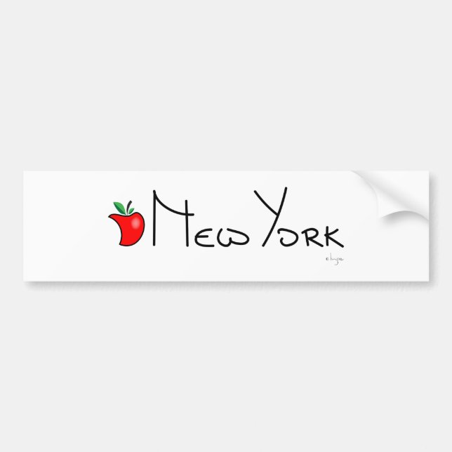 Adesivo Para Carro Nova York Big Apple (Frente)