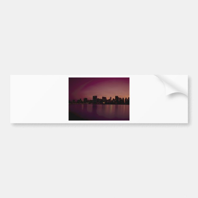 Adesivo Para Carro Nova York Skyline em Dusk (Frente)