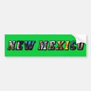 Adesivo Para Carro Novo México, Texto dos EUA