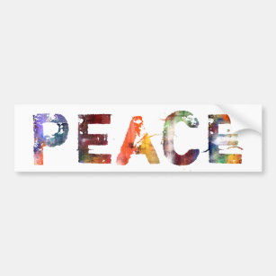 Adesivo Para Carro Numa Palavra: Paz
