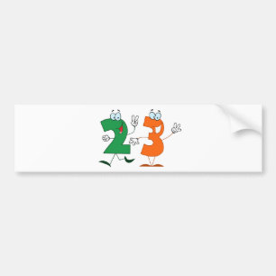 Adesivo Para Carro Número feliz 23