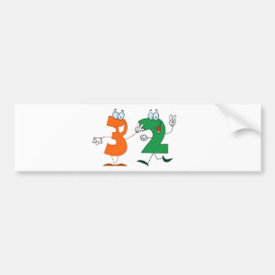 Adesivo Para Carro Número feliz 32