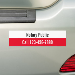Adesivo Para Carro Números de Telefone Vermelho e Branco em Preto Púb