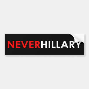 Adesivo Para Carro Nunca autocolante no vidro traseiro de Hillary