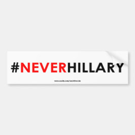 Adesivo Para Carro Nunca #NEVERHILLARY do autocolante no vidro