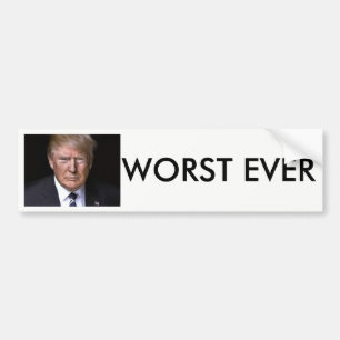 Adesivo Para Carro Nunca o trunfo o mais mau de Anti-Donald