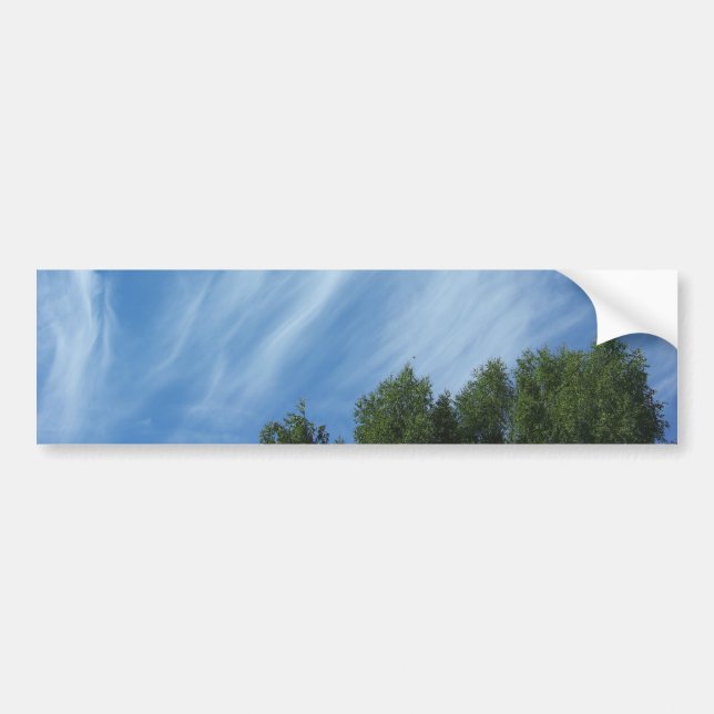 Adesivo Para Carro Nuvens e árvores (Frente)