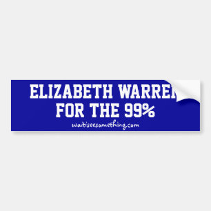 Adesivo Para Carro O 99% para Elizabeth Warren