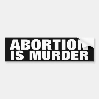 Adesivo Para Carro O aborto é assassinato