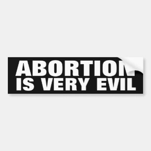 Adesivo Para Carro O aborto é mau