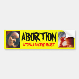 ADESIVO PARA CARRO O ABORTO PARA UM CORAÇÃO BATENDO