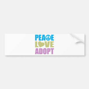 Adesivo Para Carro O amor da paz adota