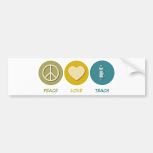 Adesivo Para Carro O amor da paz ensina