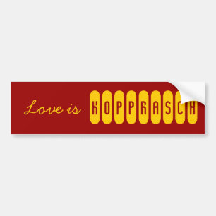 Adesivo Para Carro O amor é Kopprasch