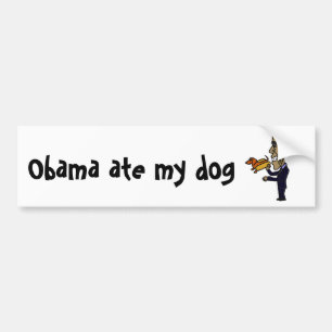 Adesivo Para Carro O AP Obama comeu meu cão