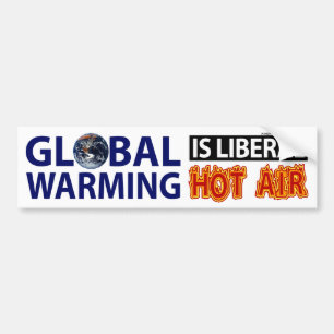 Adesivo Para Carro O aquecimento global é ar quente liberal