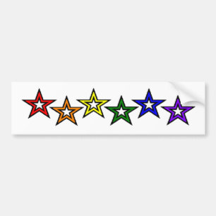 Adesivo Para Carro O arco-íris Stars o orgulho gay