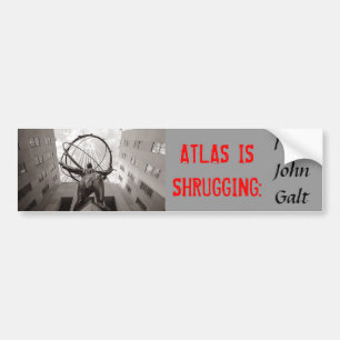 Adesivo Para Carro O ATLAS SHRUGGING: Eu sou John Galt