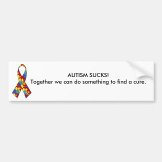 Adesivo Para Carro o autism_ribbon, AUTISMO SUGA! Junto nós podemos