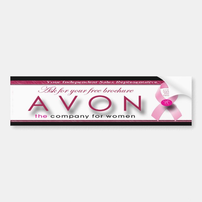 Adesivo Para Carro O autocolante no vidro traseiro de AVON seu (Frente)