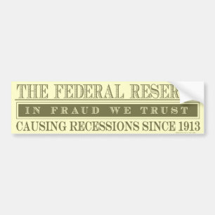 Adesivo Para Carro O autocolante no vidro traseiro de Federal Reserve