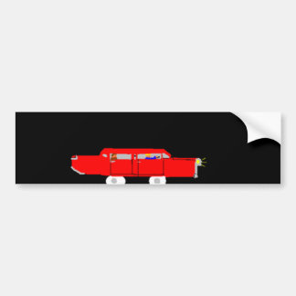 Adesivo Para Carro O autocolante no vidro traseiro vermelho do carro