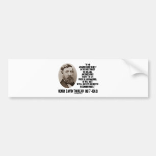 Adesivo Para Carro O avanço de Henry David Thoreau sonha segura