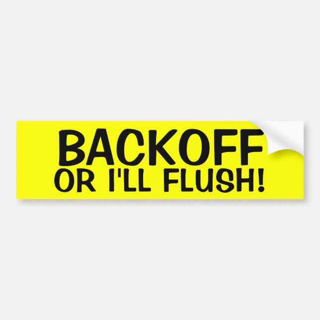 Adesivo Para Carro O BACKOFF OU eu NIVELAREMOS! (Frente)