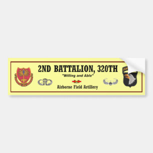 Adesivo Para Carro ò Bn, 320th FA Bumper.Sticker
