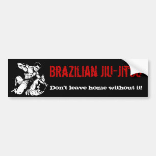 Adesivo Para Carro O brasileiro Jiu-Jitsu, não sae em casa sem ele!