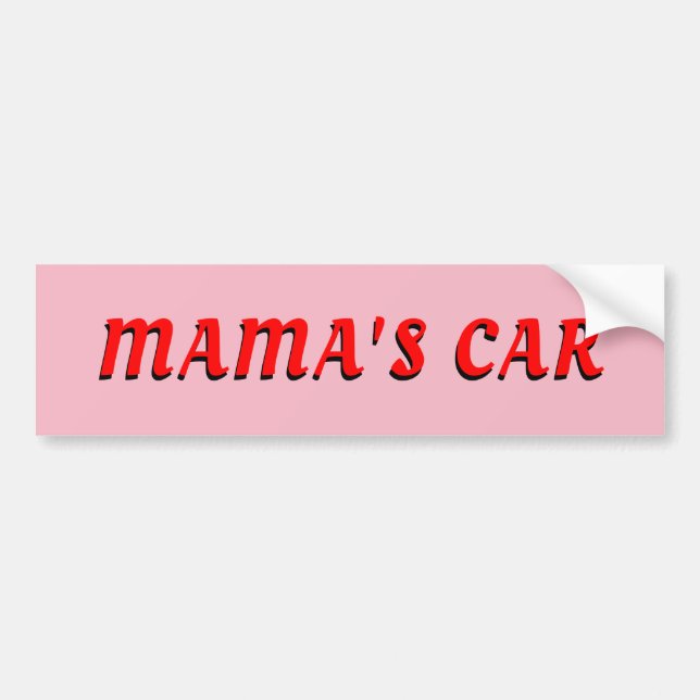 Adesivo Para Carro O carro da mãe, o presente da mãe (Frente)