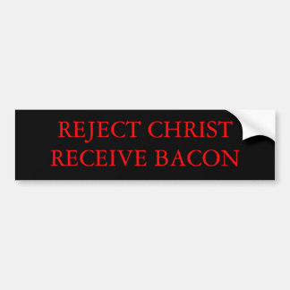 ADESIVO PARA CARRO O CRISTO DA REJEIÇÃO RECEBE O BACON